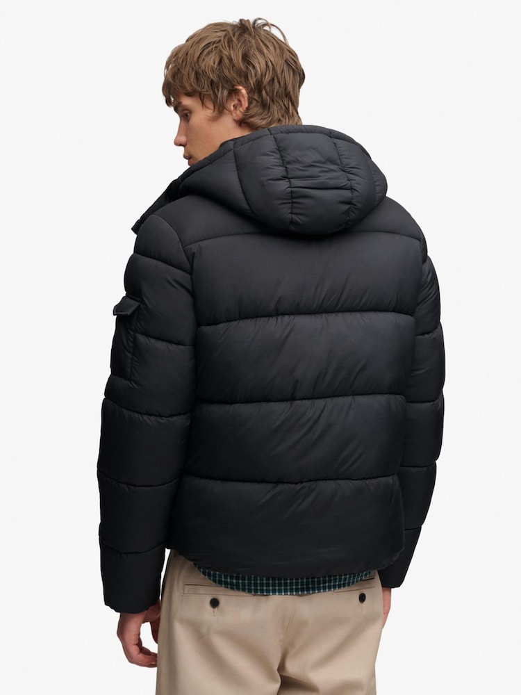 Superdry Black Premium Ripstop Puffer Jacket - Image 2 of 7