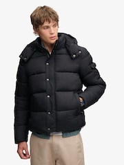 Superdry Black Premium Ripstop Puffer Jacket - Image 3 of 7