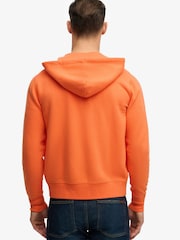 Superdry Orange Monogram Embroidered Zip Hoodie - Image 2 of 6