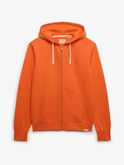 Superdry Orange Monogram Embroidered Zip Hoodie - Image 5 of 6
