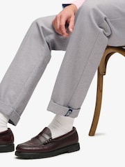 Superdry Grey Premium Textured Regular Chinos - Image 6 of 6