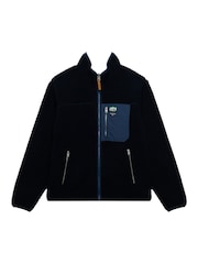 Superdry Blue Vintage Retro Full Zip Fleece - Image 1 of 1