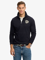 Superdry Blue Vintage Athletic Rugby Shirt - Image 1 of 6