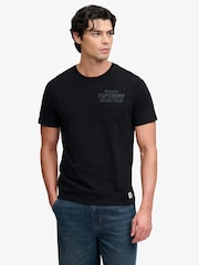 Svart - Superdry Vintage Biker T-shirt - Bild 1 av 7