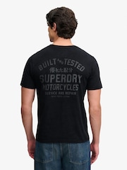 Svart - Superdry Vintage Biker T-shirt - Bild 2 av 7