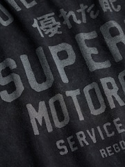 Svart - Superdry Vintage Biker T-shirt - Bild 7 av 7