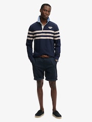 Superdry Blue Vintage Chestband Rugby Shirt - Image 3 of 7