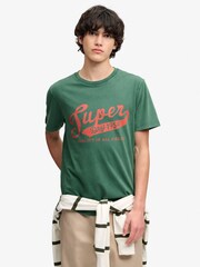 Superdry Green Vintage Script T-Shirt - Image 1 of 7
