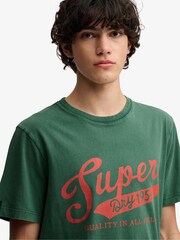 Superdry Green Vintage Script T-Shirt - Image 5 of 7