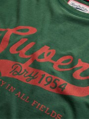 Superdry Green Vintage Script T-Shirt - Image 7 of 7