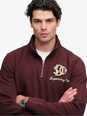 Superdry Vintage Athletic sporta krekls ar pusrāvējslēdzēju - Attēls 4 no 7