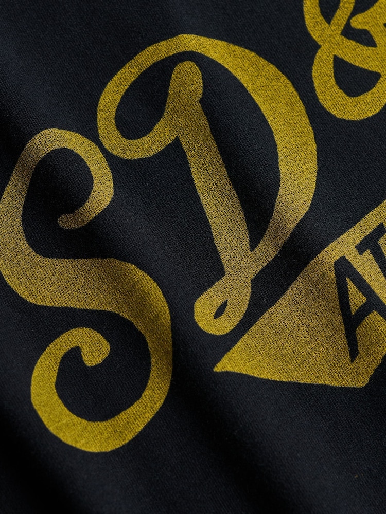 Superdry Black Vintage Script T-Shirt - Image 7 of 7 Superdry Black Vintage Script T-Shirt - Image 7 of 7