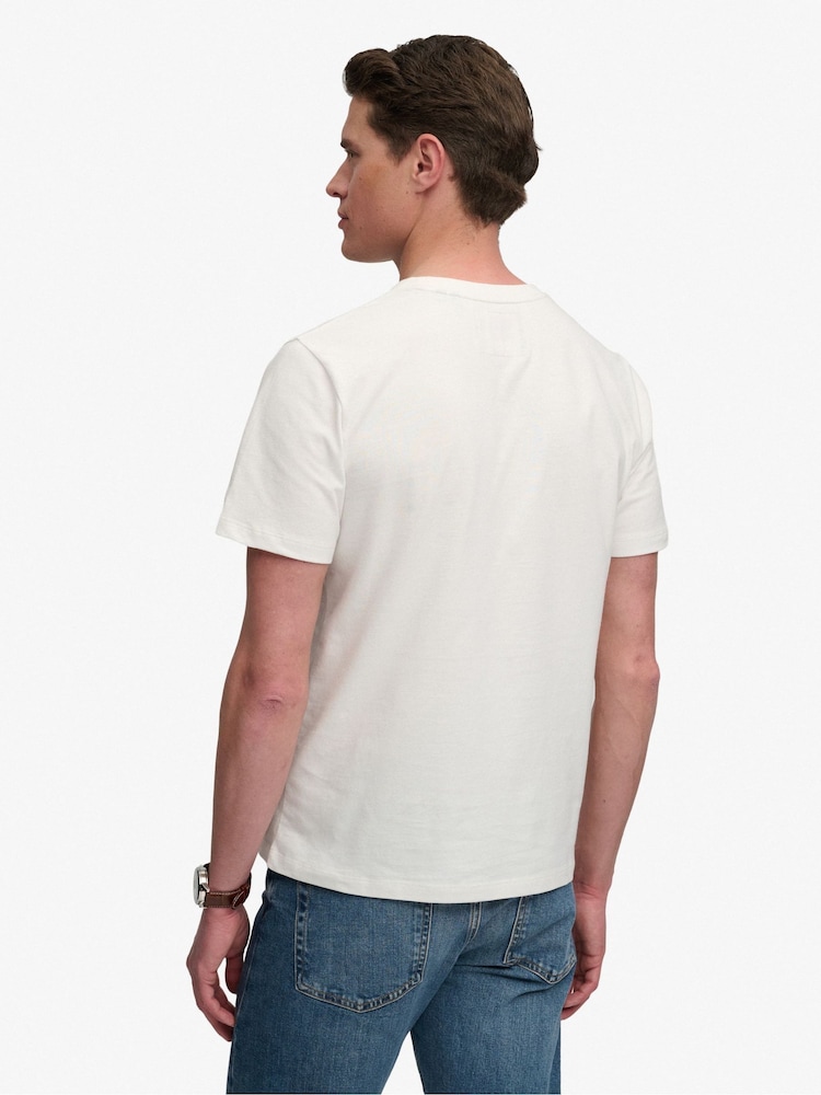 Superdry Cream Vl Classic T-Shirt - Image 2 of 7