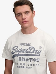 Superdry Cream Vl Classic T-Shirt - Image 4 of 7