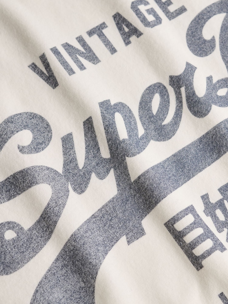 Superdry Cream Vl Classic T-Shirt - Image 7 of 7