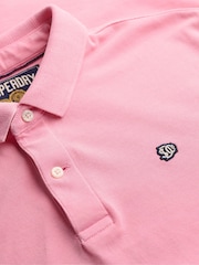 Superdry Light Pink Vintage Destroy Polo Shirt - Image 6 of 7