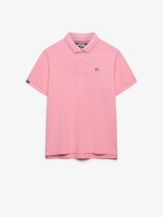 Superdry Light Pink Vintage Destroy Polo Shirt - Image 7 of 7