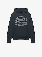 Zils - Superdry Vl Classic Hoodies - Attēls 6 no 8