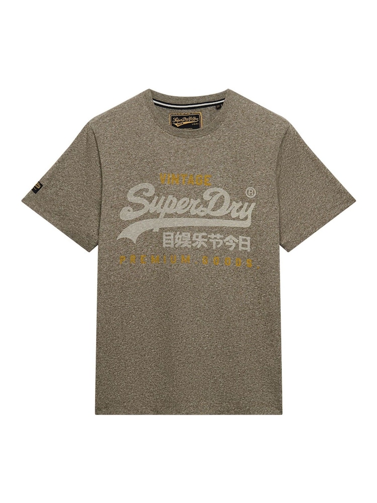Superdry Green Vl Heritage Relaxed T-Shirt - Image 1 of 2 Superdry Green Vl Heritage Relaxed T-Shirt - Image 1 of 2
