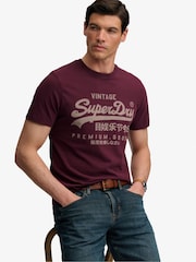Superdry Red Vl Classic T-Shirt - Image 2 of 8