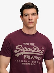 Superdry Red Vl Classic T-Shirt - Image 4 of 8