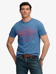 Superdry Blue Vl Classic T-Shirt - Image 1 of 7