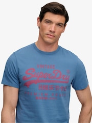 Superdry Blue Vl Classic T-Shirt - Image 4 of 7