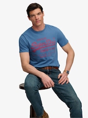 Superdry Blue Vl Classic T-Shirt - Image 5 of 7