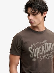 Marrón - Superdry Vintage Workwear Print T-Shirt - Imagen 3 de 7
