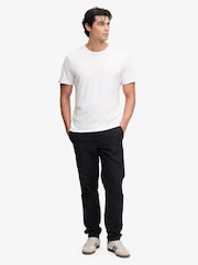 Superdry Charcoal Black Tapered Washed Chinos - Image 1 of 6