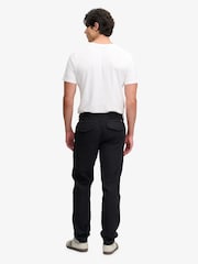 Superdry Charcoal Black Tapered Washed Chinos - Image 2 of 6