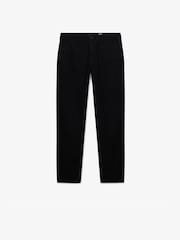 Superdry Charcoal Black Tapered Washed Chinos - Image 5 of 6