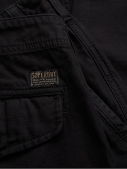Superdry Charcoal Black Tapered Washed Chinos - Image 6 of 6