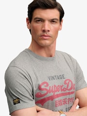 Superdry Grey Vl Heritage Relaxed T-Shirt - Image 5 of 6