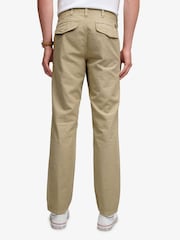 Superdry Cream Tapered Washed Chinos - Image 2 of 6