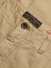 Superdry Cream Tapered Washed Chinos - Image 6 of 6