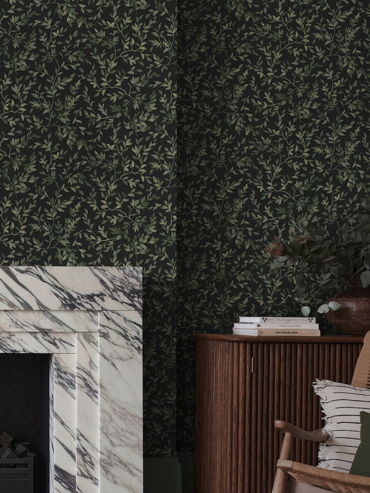 Graham & Brown Night Archivists Leaf 10M Wallpaper - Image 1 of 3 Graham & Brown Night Archivists Leaf 10M Wallpaper - Image 1 of 3