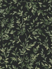 Graham & Brown Night Archivists Leaf 10M Wallpaper - Image 2 of 3