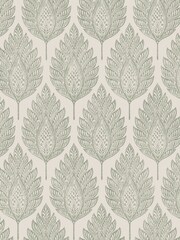 Graham & Brown Cream Flame Leaf 10M Wallpaper - Image 2 of 3
