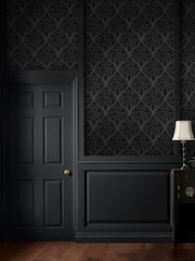 Graham & Brown Noir Woodland Fable 10M Wallpaper - Image 1 of 3