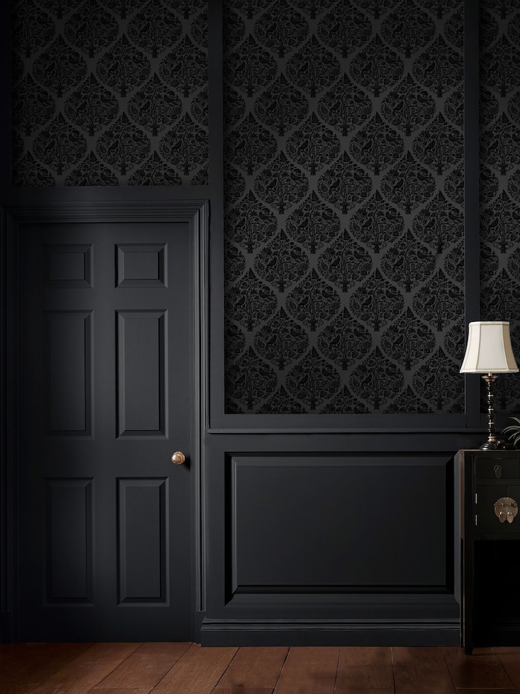 Graham & Brown Noir Woodland Fable 10M Wallpaper - Image 1 of 3