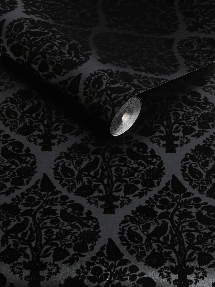 Graham & Brown Noir Woodland Fable 10M Wallpaper - Image 3 of 3