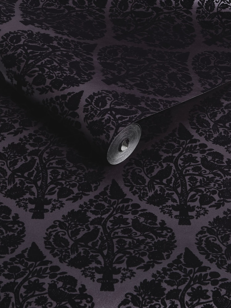 Graham & Brown Plum Woodland Fable 10M Wallpaper - Image 3 of 3