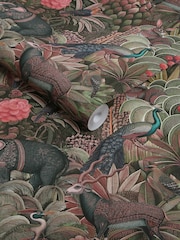 Graham & Brown Damson Jungle Jamboree 10M Wallpaper - Image 3 of 3