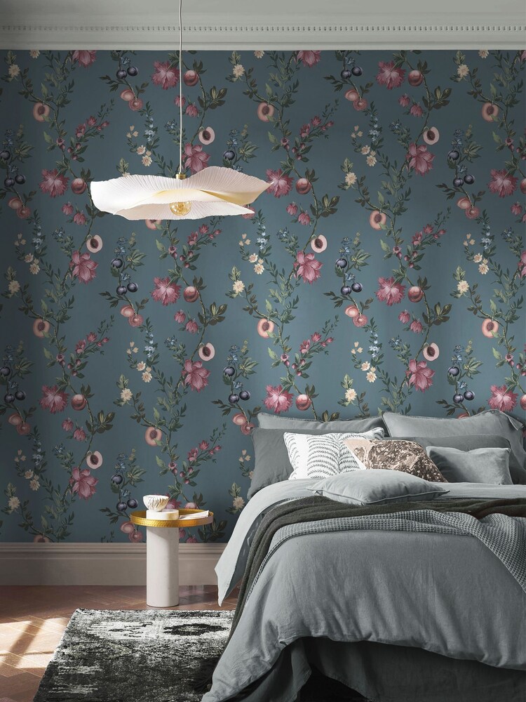 Graham & Brown Denim Allurium 10M Wallpaper - Image 1 of 3