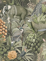 Graham & Brown Sage Jungle Jamboree 10M Wallpaper - Image 2 of 3