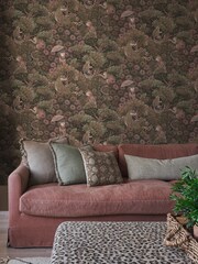 Graham & Brown Damson Treetop Troop 10M Wallpaper - Image 1 of 3