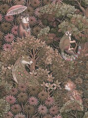 Graham & Brown Damson Treetop Troop 10M Wallpaper - Image 2 of 3