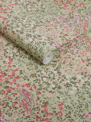 Graham & Brown Sage Painterly Flora 10M Wallpaper - Image 3 of 3