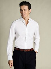 Charles Tyrwhitt White SF Cutaway Collar Non-Iron Twill Shirt - Image 1 of 6